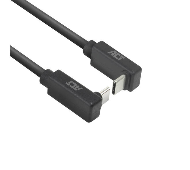 Kabel ACT USB-C hoek boven/beneden 10Gbps 2m