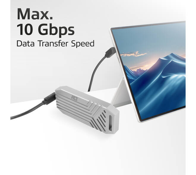 Kabel ACT USB-C hoek boven/beneden 10Gbps 2m