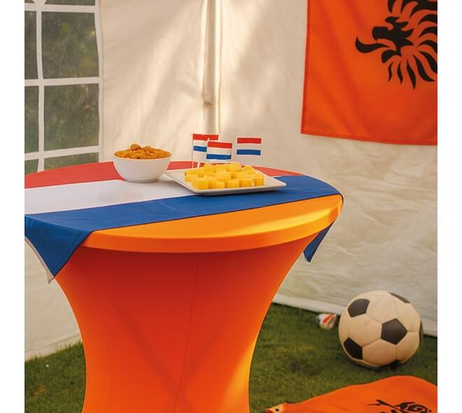 Tafelrok BRASQ voor statafel 80cm oranje