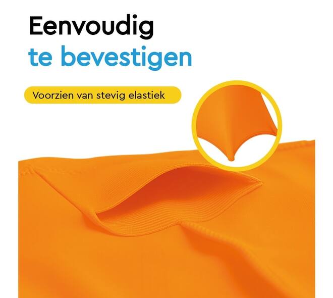 Tafelrok BRASQ voor statafel 80cm oranje