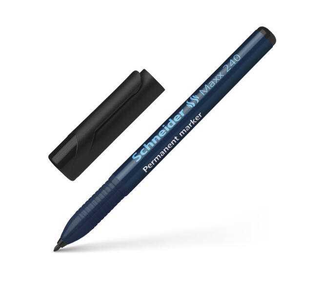 Permanent marker Schneider Maxx 240 rond 1-2mm zwart