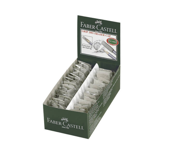 Gumdop Faber Castell Grip 2001 grijs 2 stuks