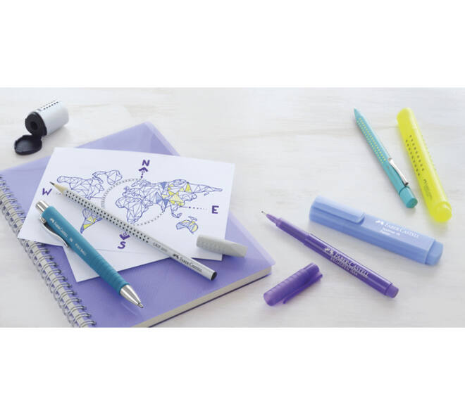 Gumdop Faber Castell Grip 2001 grijs 2 stuks