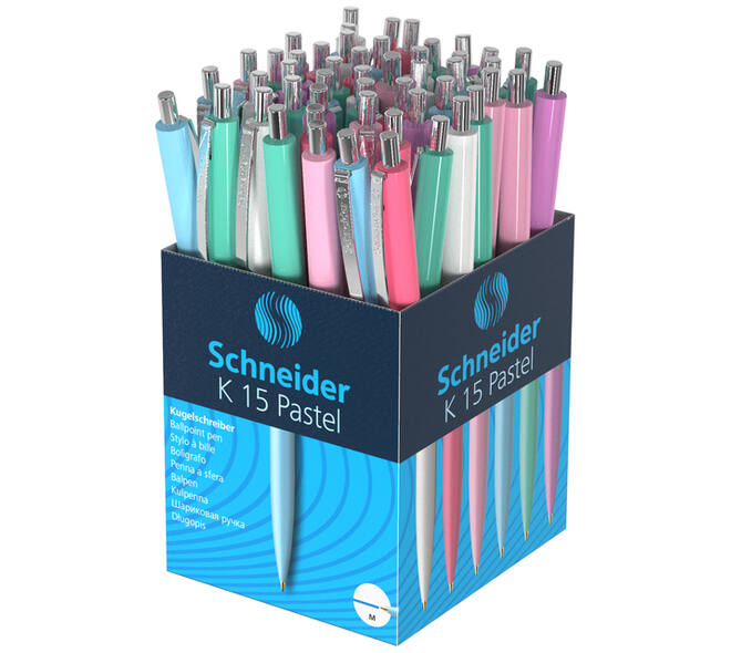 Balpen Schneider K15 medium pastel assorti