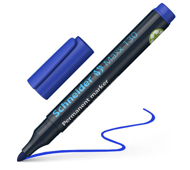 Permanent marker Schneider Maxx 130 rond 1-3mm assorti 4 stuks