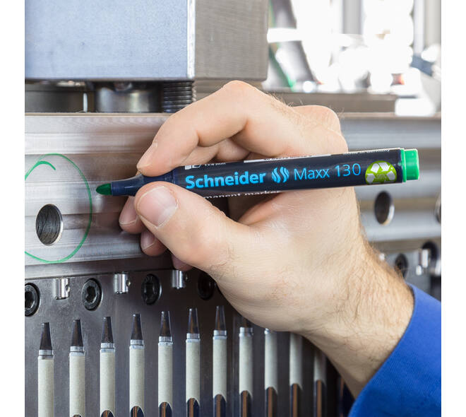 Permanent marker Schneider Maxx 130 rond 1-3mm assorti 4 stuks