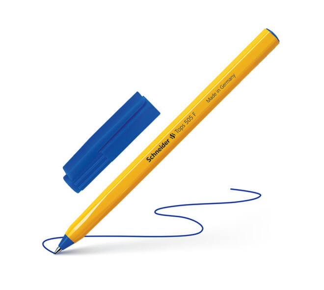 Balpen Schneider Tops 505 fijn blauw
