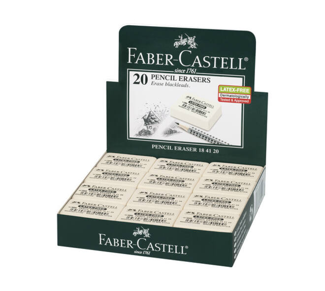 Gum Faber Castell 7041 40x27x13mm wit