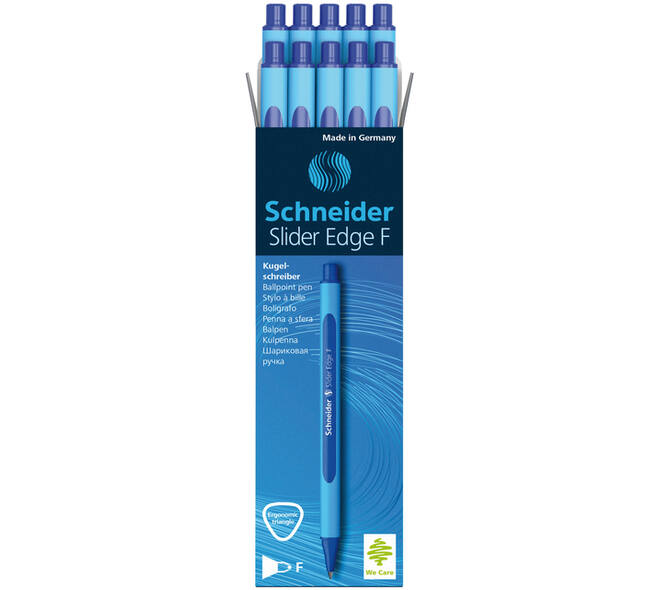 Balpen Schneider Slider Edge fijn blauw