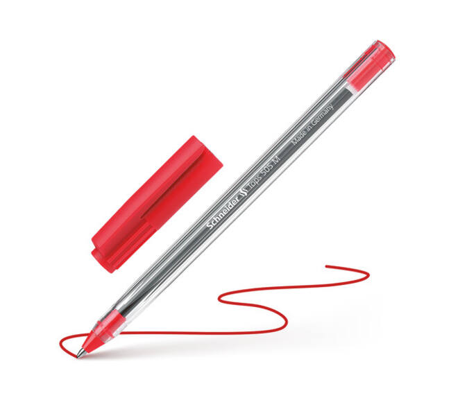 Balpen Schneider Tops 505 medium rood