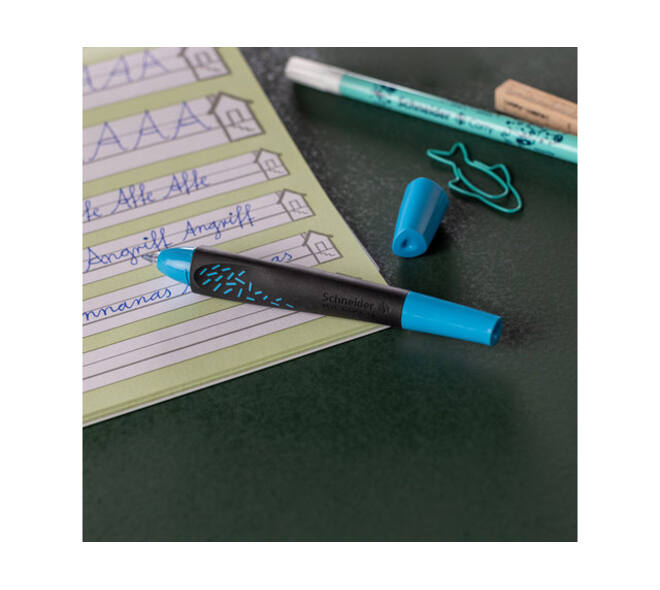 Rollerpen Schneider Breeze medium zwart/blauw