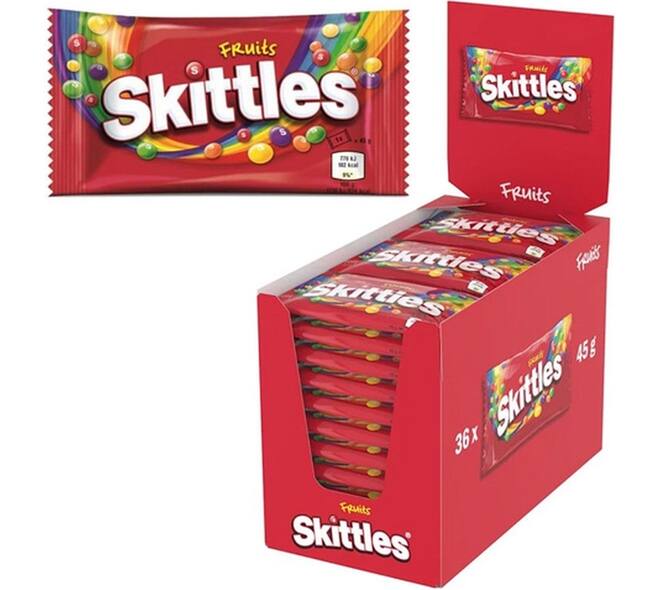 Snoep Skittles fruit doos 36 stuks
