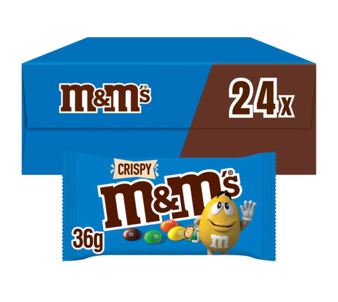 Snoep M&M Crispy doos 24 stuks