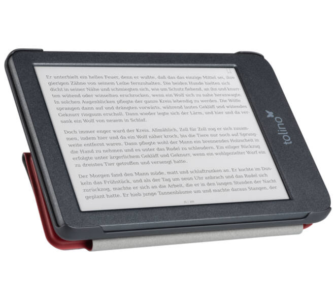 E-reader beschermhoes Tolino Shine Origami rood