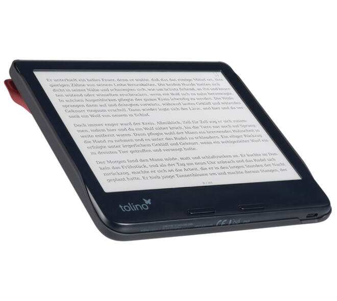 E-reader beschermhoes Tolino Vision 7 Origami rood