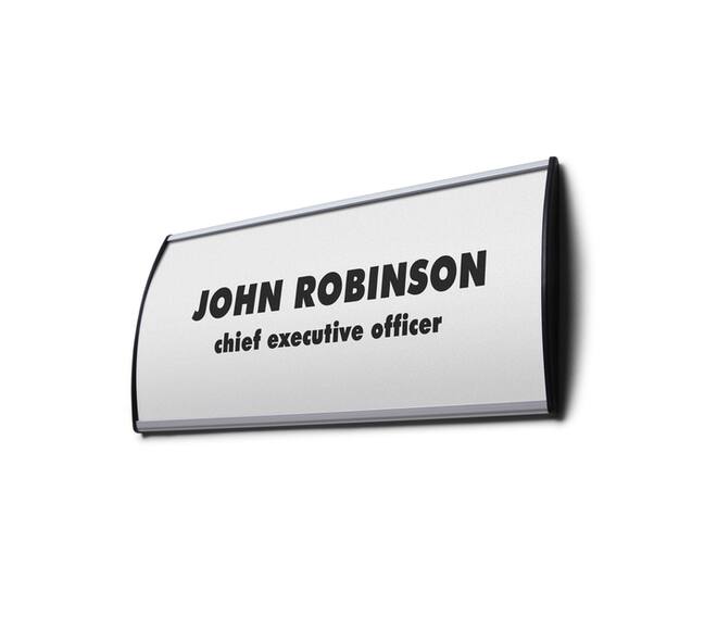 Informatiebord Office Curved A6 zilver