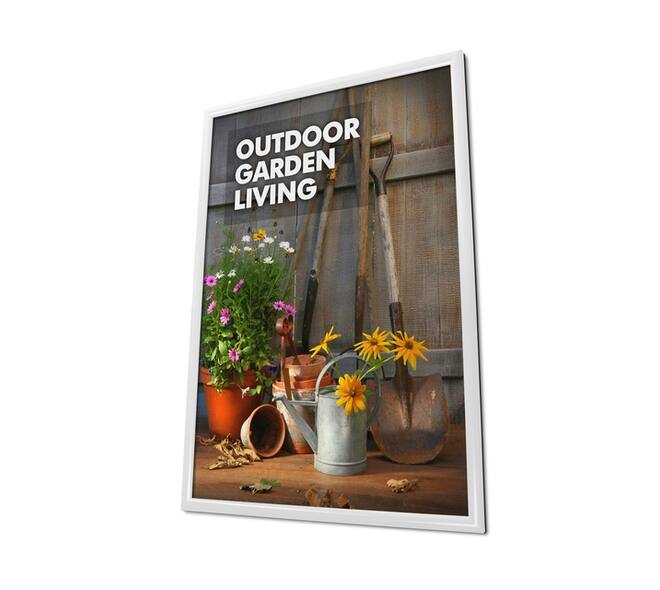 Kliklijst Office rechte hoeken A2 25mm wit