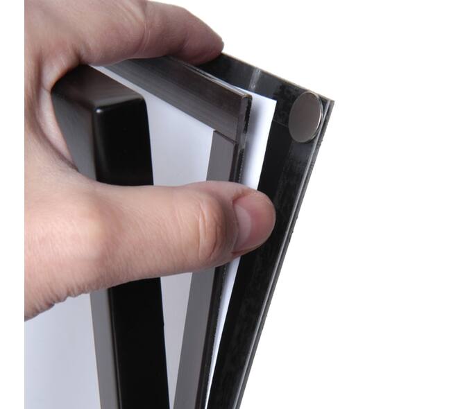Menustandaard Office magnetisch acryl vak A4 zwart