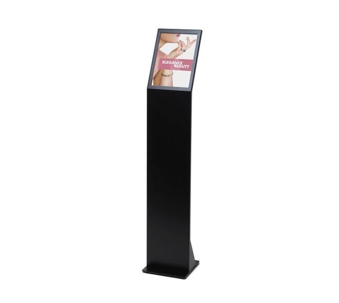 Menustandaard Office magnetisch acryl vak A4 zwart