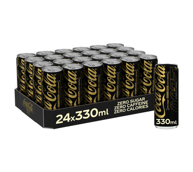 Frisdrank Coca Cola zero sugar zero caffeine blik 330 ml