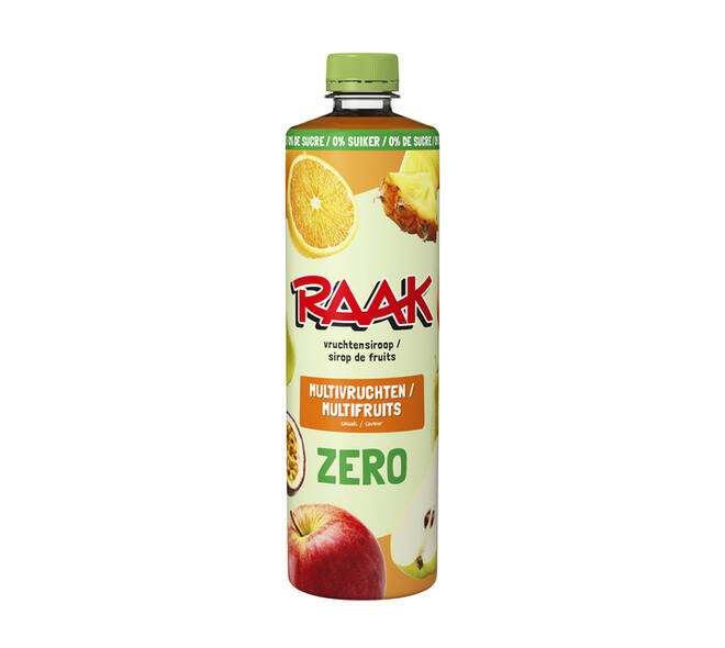 Siroop RAAK multivruchten zero sugar 750ml
