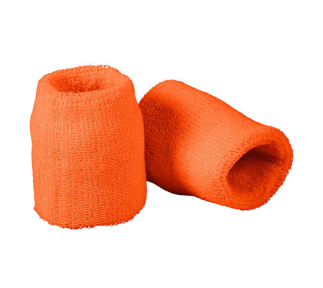 Polsband neon oranje (2st)