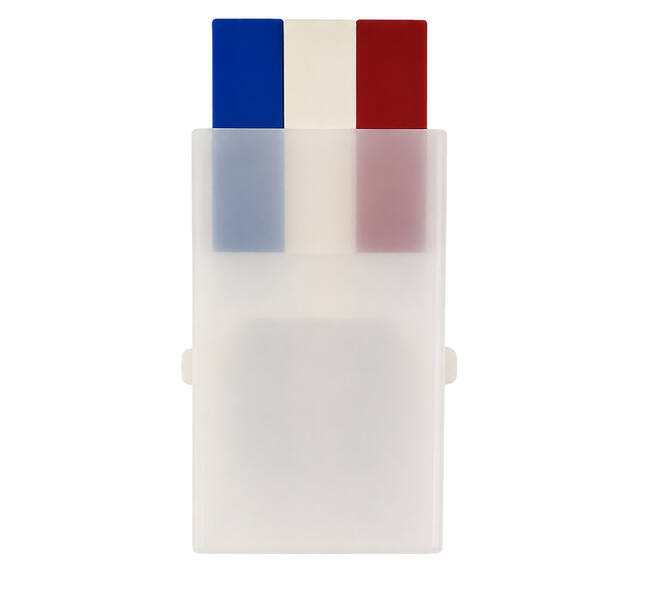 Schminkstick rood/ wit en blauw