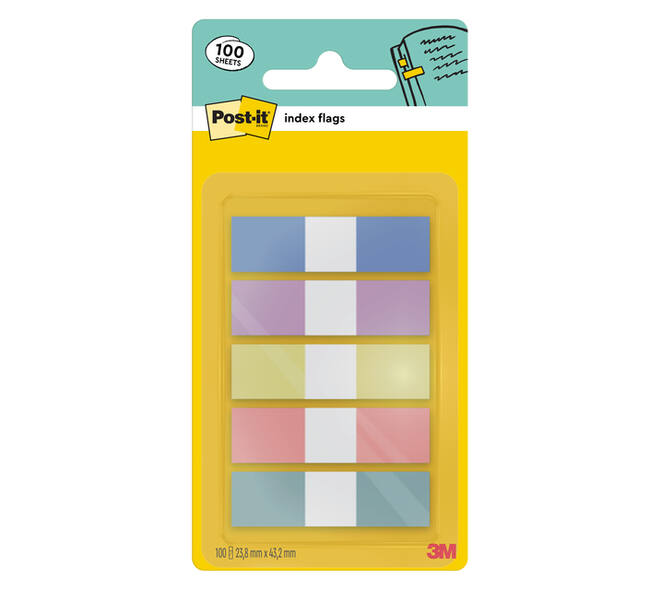 Indextabs Post-it 683-5PASTEL 11,9x43,2mm small 100 tabs
