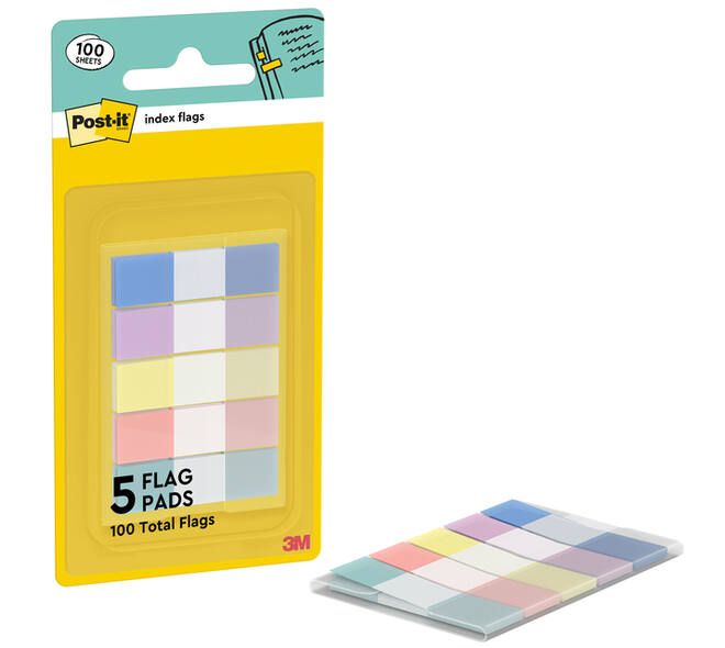 Indextabs Post-it 683-5PASTEL 11,9x43,2mm small 100 tabs