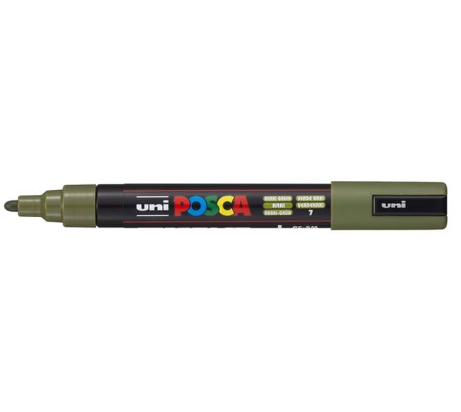 Paintmarker Uni POSCA PC5M medium kaki groen