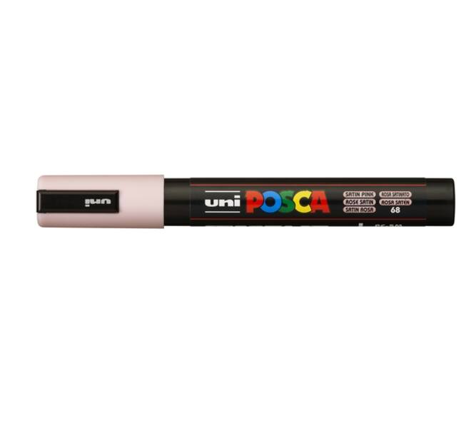 Paintmarker Uni POSCA PC5M medium satijn roze