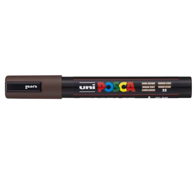 Paintmarker Uni POSCA PC5M medium donkerbruin