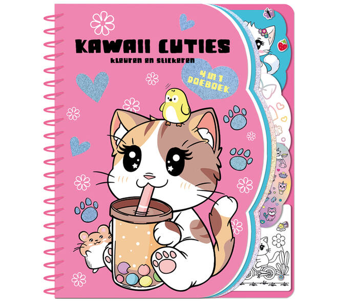 Doeboek Kawaii cuties 4 in 1
