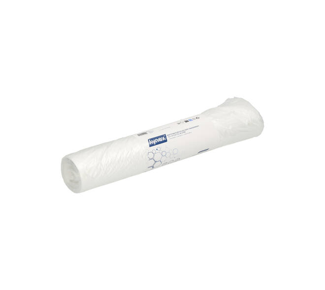 Afvalzak Hynex 50x55cm HDPE recycled T15 25L transparant rol à 50 stuks