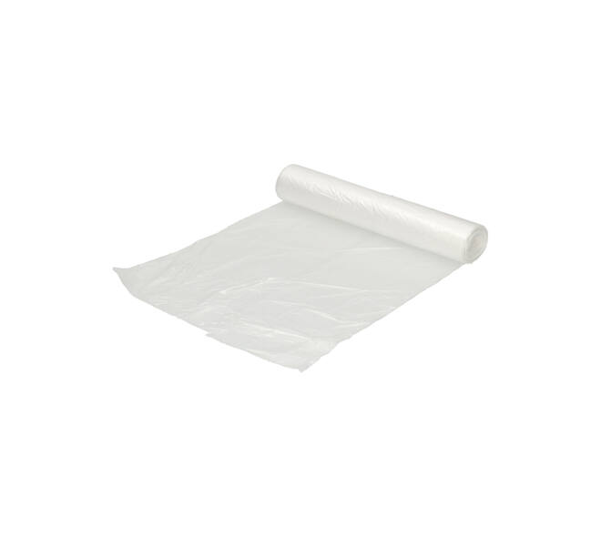 Afvalzak Hynex 45x50cm HDPE recycled T15 20L transparant rol à 50 stuks