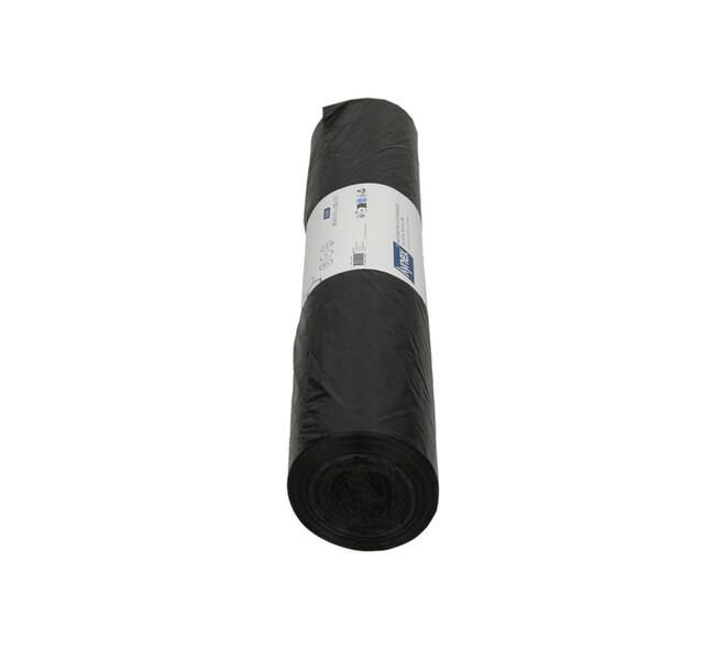Afvalzak Hynex 70x110cm HDPE recycled T25 120L zwart rol à 25 stuks