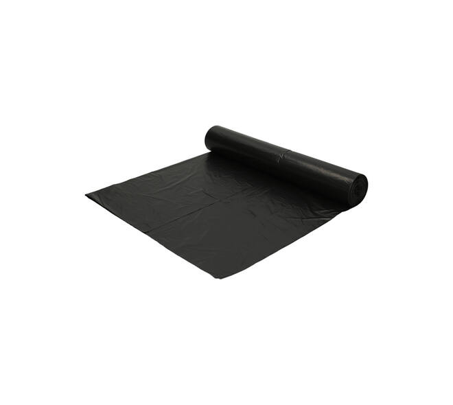 Afvalzak Hynex 70x110cm HDPE recycled T25 120L zwart rol à 25 stuks