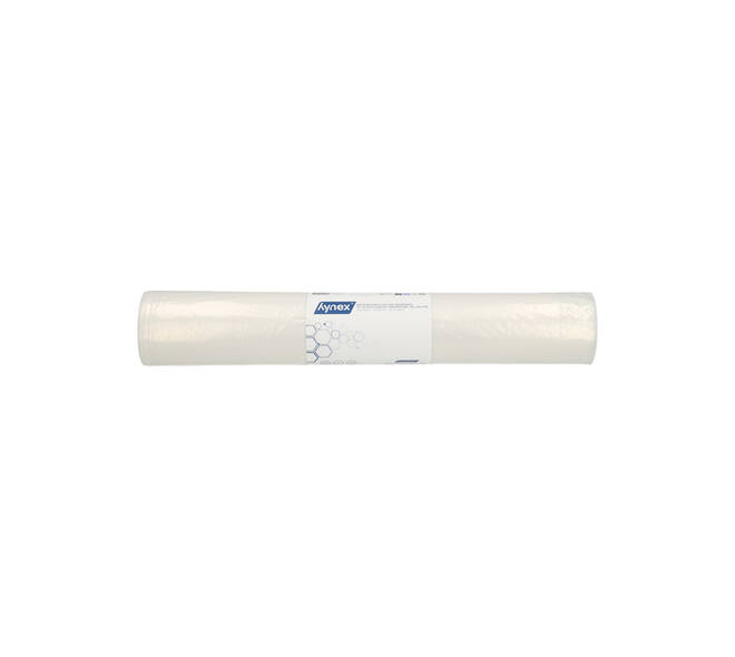 Afvalzak Hynex 70/15x200cm LDPE recycled T80 400L transparant ponsgaten rol à 5 stuks