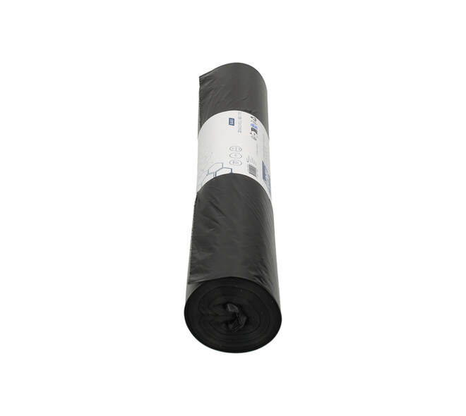 Afvalzak Hynex 60x80cm LDPE recycled T40 60L zwart rol à 20 stuks