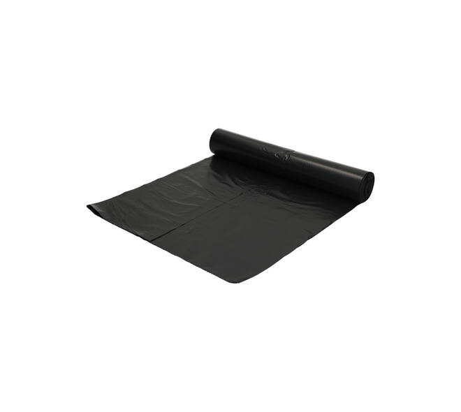 Afvalzak Hynex 60x80cm LDPE recycled T40 60L zwart rol à 20 stuks