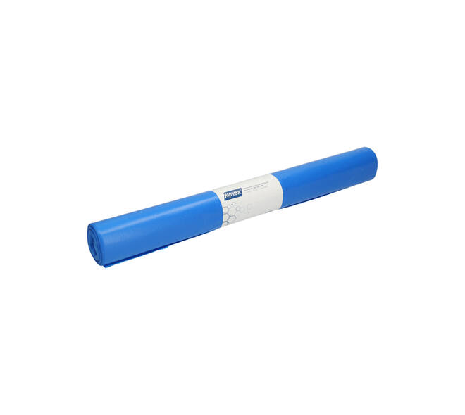 Afvalzak Hynex 90x110cm LDPE recycled T80 140L blauw rol à 10 stuks