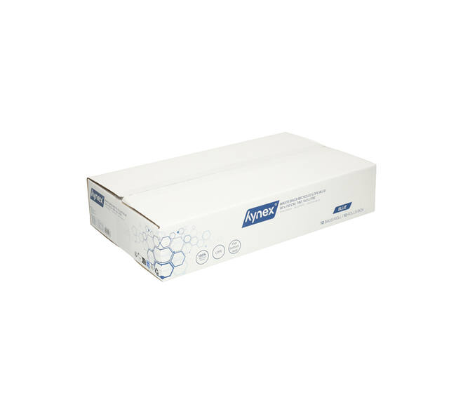 Afvalzak Hynex 90x110cm LDPE recycled T80 140L blauw rol à 10 stuks