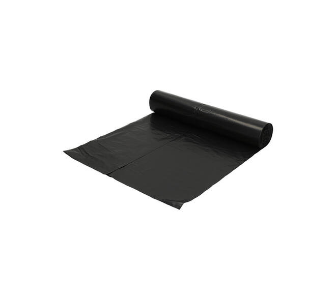 Afvalzak Hynex 60x80cm LDPE recycled T60 60L zwart rol à 20 stuks