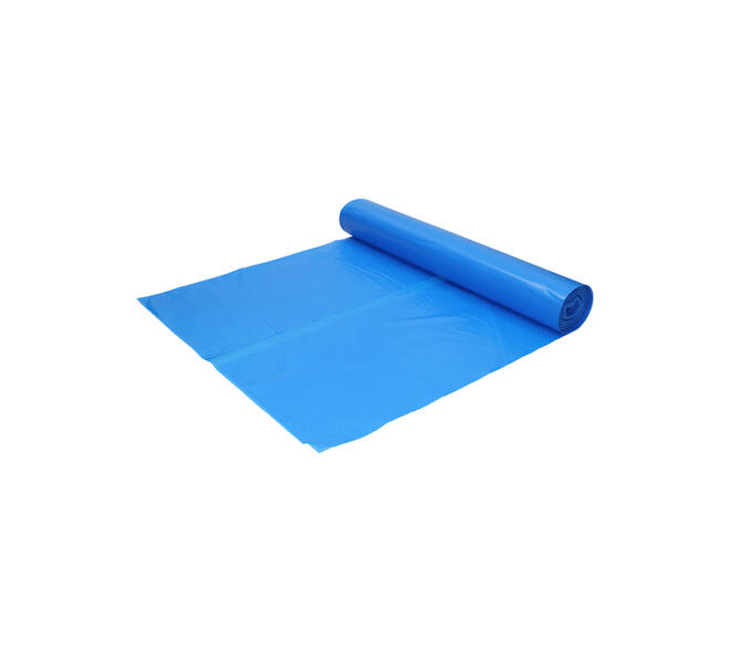 Afvalzak Hynex 80x110cm LDPE recycled T60 130L blauw rol à 20 stuks
