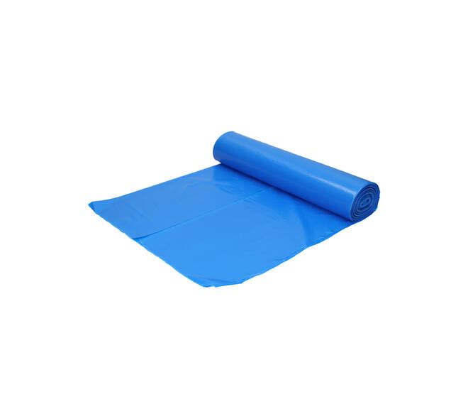 Afvalzak Hynex 70x110cm LDPE recycled T100 120L blauw rol à 20 stuks