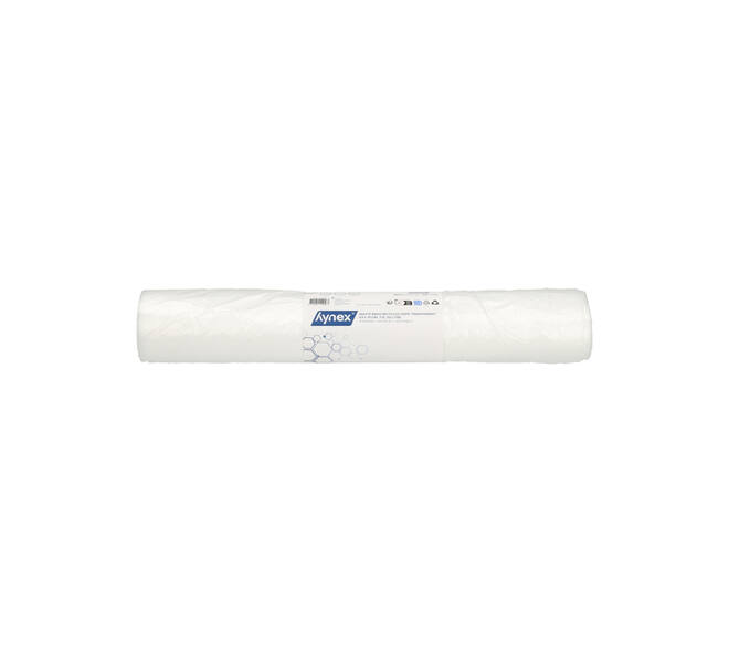 Afvalzak Hynex 63x70cm HDPE recycled T15 50L transparant rol à 50 stuks