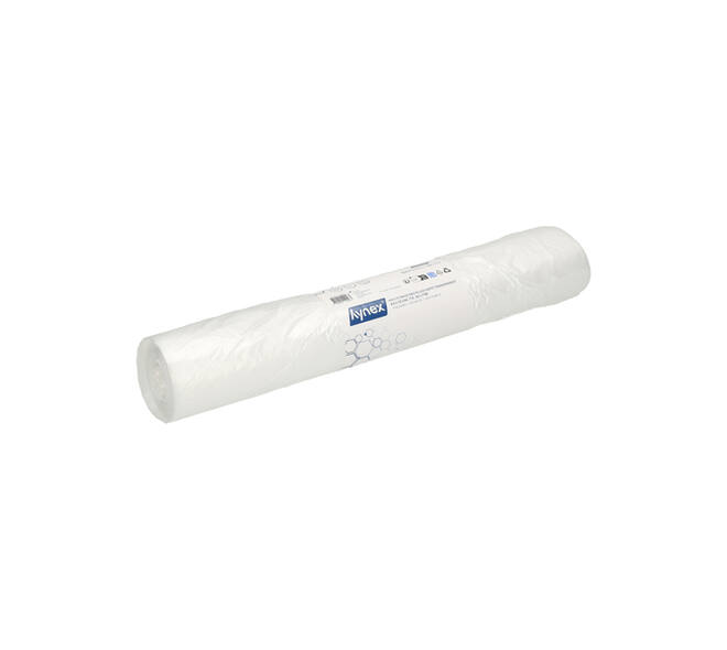 Afvalzak Hynex 63x70cm HDPE recycled T15 50L transparant rol à 50 stuks