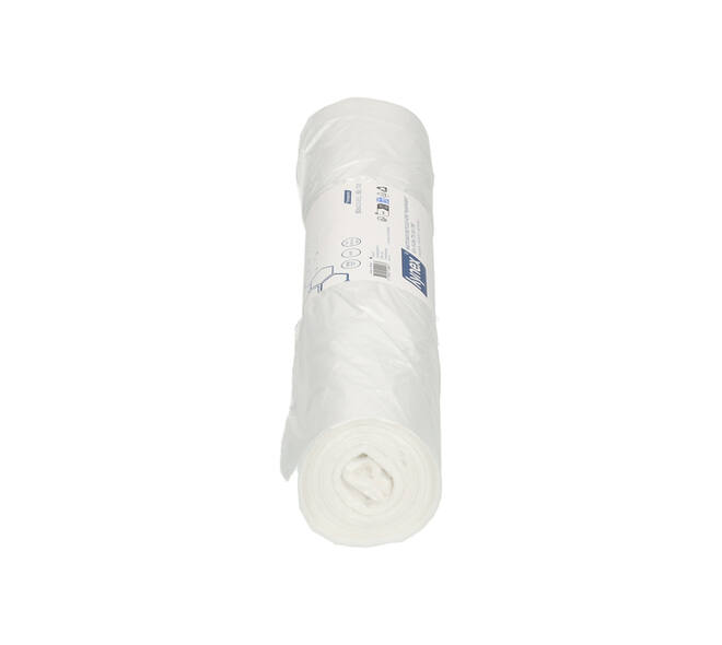 Afvalzak Hynex 63x70cm HDPE recycled T15 50L transparant rol à 50 stuks