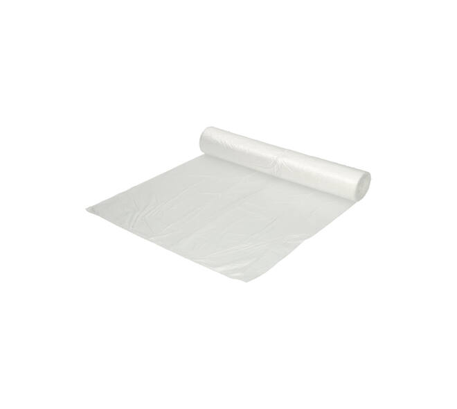 Afvalzak Hynex 63x70cm HDPE recycled T15 50L transparant rol à 50 stuks