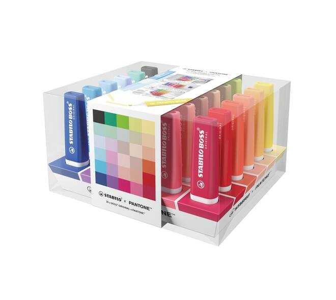 Markeerstift STABILO BOSS  -  Pantone assorti 30 stuks